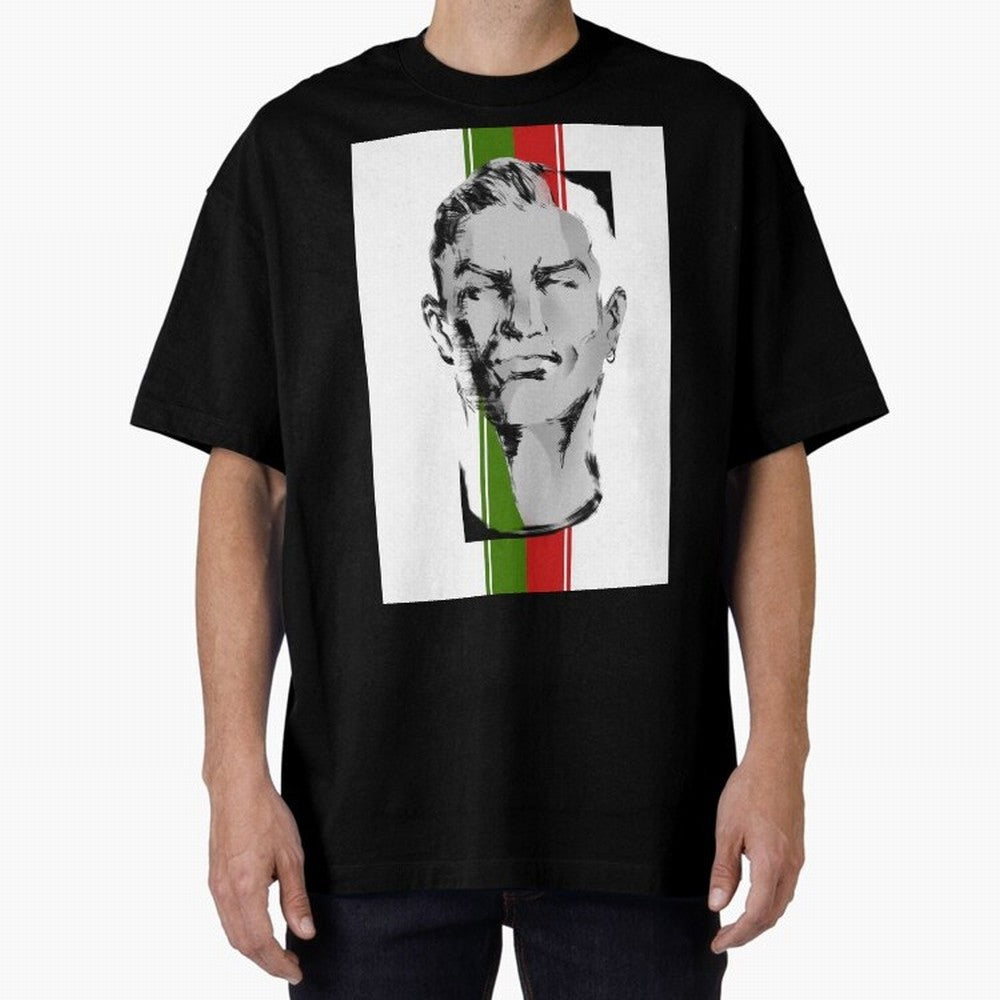Cristiano Oversized T-Shirt Bring Retro Soccer Energy to Match Day Hype around FIFA World Cup 2026 USA Canada Mexico, Mbappe, France, Sports Nostalgia, International Competition, Famous Players and Unforgettable Victories; Created for Match Day