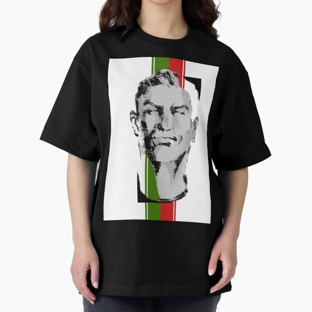 Cristiano Oversized T-Shirt Bring Retro Soccer Energy to Match Day Hype around FIFA World Cup 2026 USA Canada Mexico, Mbappe, France, Sports Nostalgia, International Competition, Famous Players and Unforgettable Victories; Created for Match Day