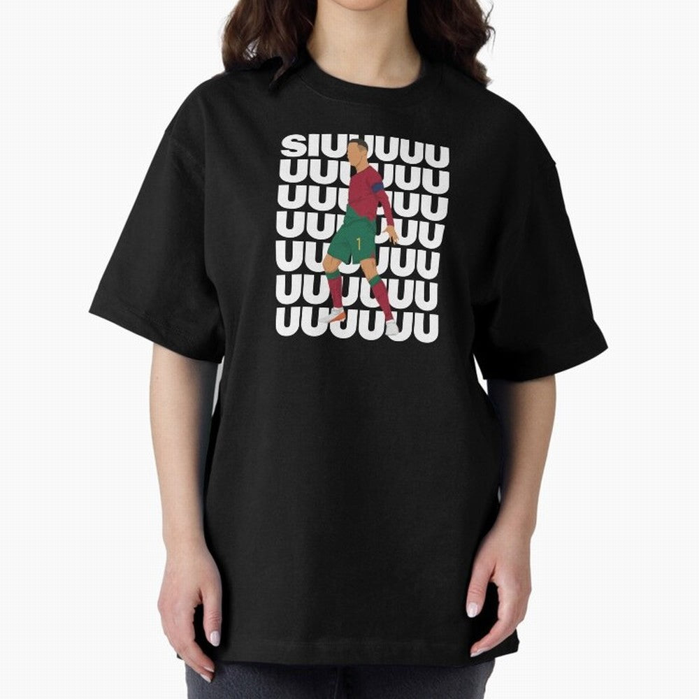SIUUUUUU! Ronaldo Oversized T-Shirt Turn Every Weekend Toward FIFA World Cup 2026 USA Canada Mexico Connected to Haaland and Mbappe, Brazil, Portugal and Argentina Energy, Sports Nostalgia, International Competition, Famous Players and