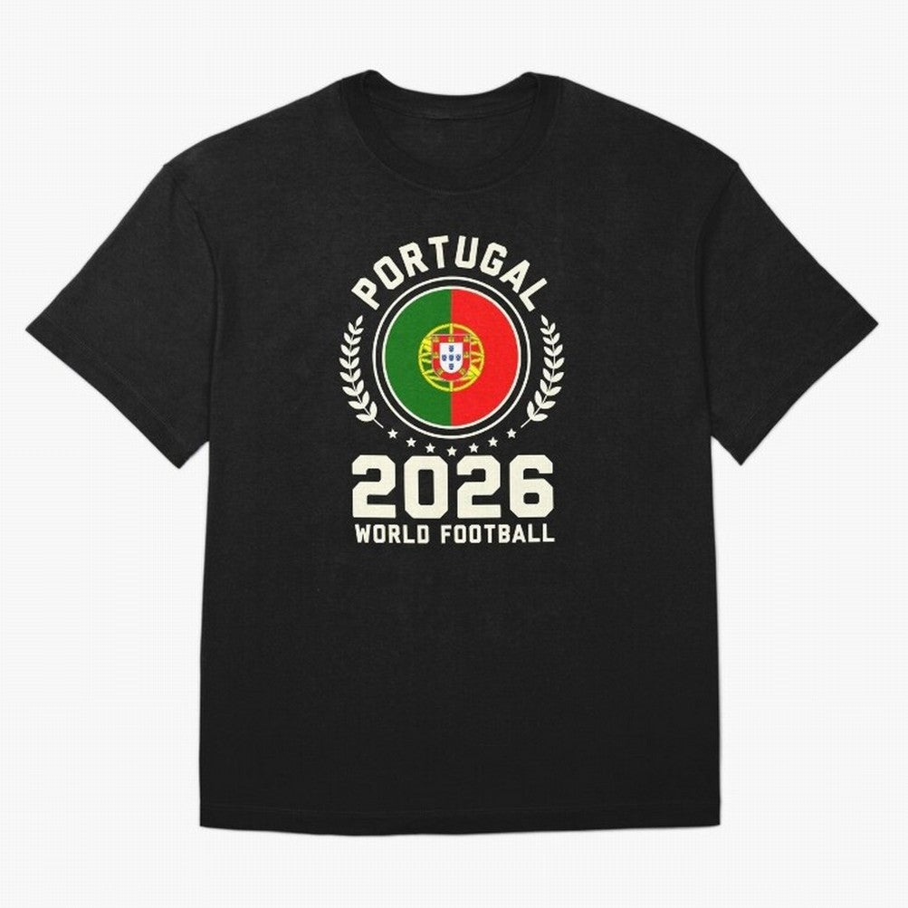 Portugal 2026 World Football Oversized T-Shirt Celebrate Soccer Greatness during Match Day Hype around FIFA World Cup 2026 Group Stage, Messi and Cristiano Ronaldo, Brazil, Portugal and Argentina, Retro Football Energy, Iconic Rivalries, Trophy
