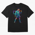 Ronaldo Cr7 Wpap Art Oversized T-Shirt Celebrate Fan Favorites in Match Day Hype around FIFA World Cup 2026 USA Canada Mexico, Neymar, Haaland and Cristiano Ronaldo, Portugal, Spain and Germany, Worldwide Fan Energy, Dramatic Goals, Stadium Lights