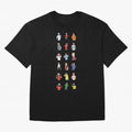 Badly Drawn Footballers Oversized T-Shirt Enjoy the Biggest Football Party of Global Football Passion for FIFA World Cup 2026 USA Canada Mexico, Filled with Messi, Neymar and Mbappe, Germany, Vintage Soccer Flavor, Modern Football Stars, National