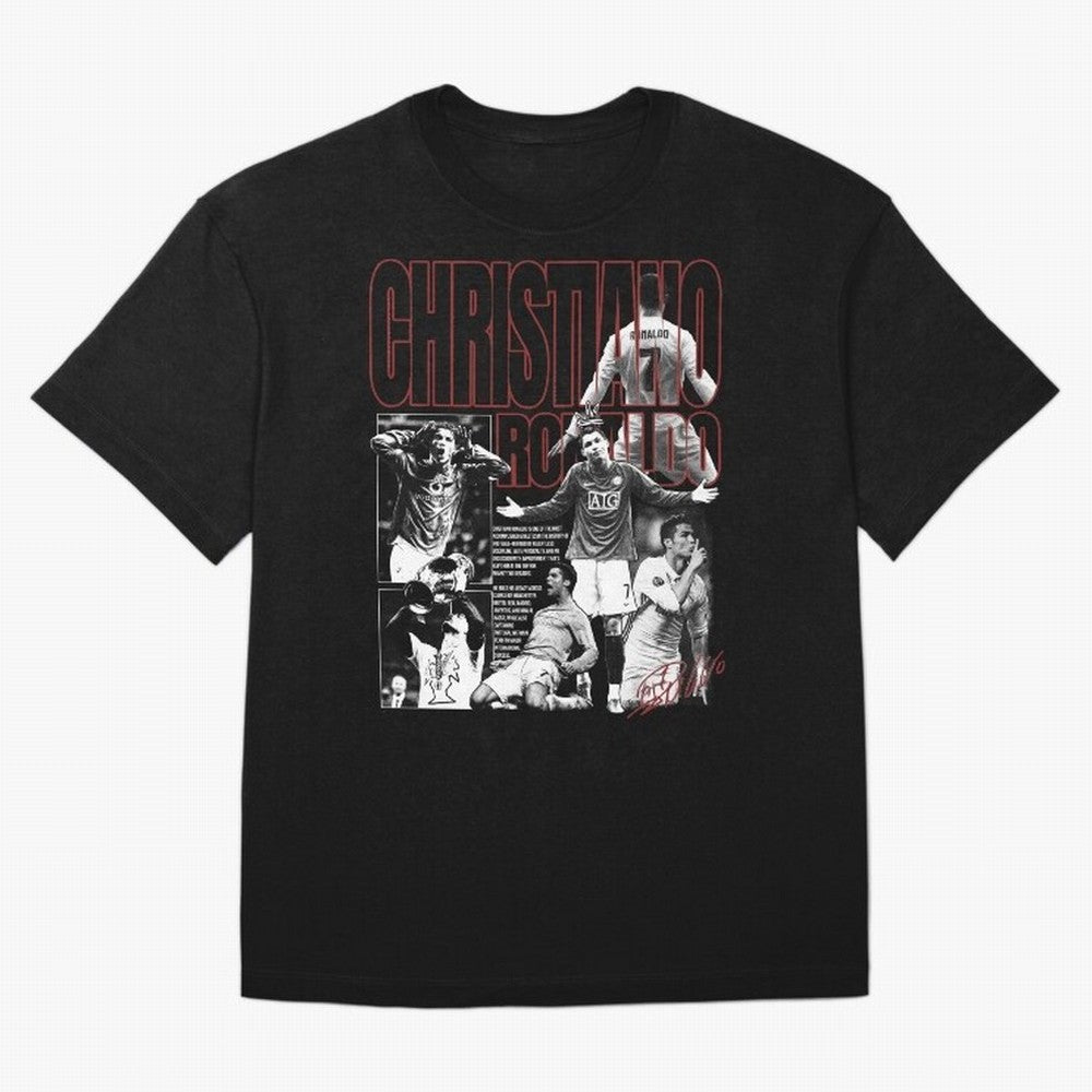 Cristiano Ronaldo Vintage Graphic Oversized T-Shirt Celebrate Supporters United by FIFA World Cup 2026 Spirit, Featuring Spain and Netherlands, Neymar, Haaland and Cristiano Ronaldo, Goal Celebration Energy, Supporter Heritage, Football Icons and