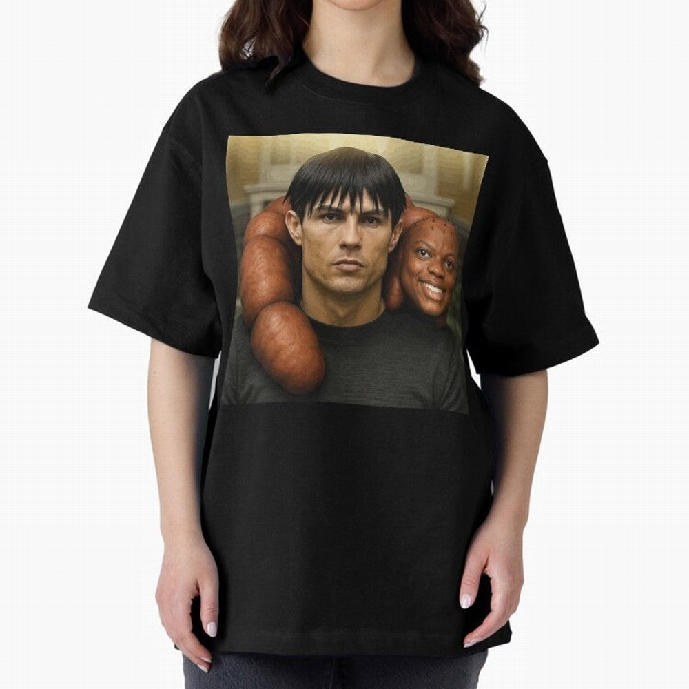 Ronaldo and Speed Oversized T-Shirt Celebrate Supporters United by the FIFA World Cup 2026 Journey through Haaland Highlights, France Pride, Classic Soccer Heritage, Championship Pressure, Fan Loyalty and International Pride; Ideal for Football