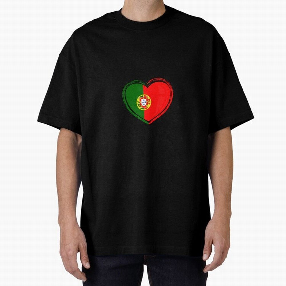 Portugal Oversized T-Shirt Live the Energy of FIFA World Cup 2026 for Fans of Neymar and Brazil, Bringing Football Festival Excitement, Trophy Ambitions, Country Rivalries and Star Player Buzz; Great for Watch Parties, Sports Bars, Family Nights,