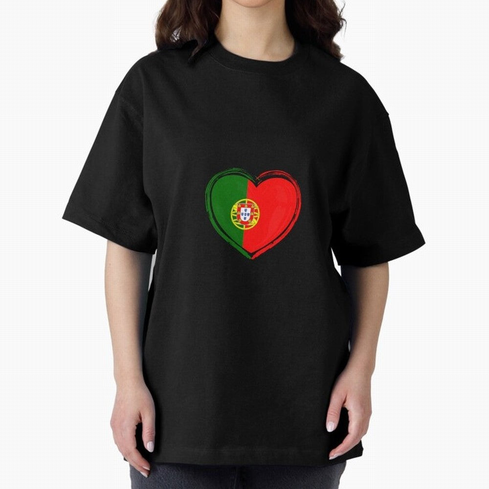 Portugal Oversized T-Shirt Live the Energy of FIFA World Cup 2026 for Fans of Neymar and Brazil, Bringing Football Festival Excitement, Trophy Ambitions, Country Rivalries and Star Player Buzz; Great for Watch Parties, Sports Bars, Family Nights,