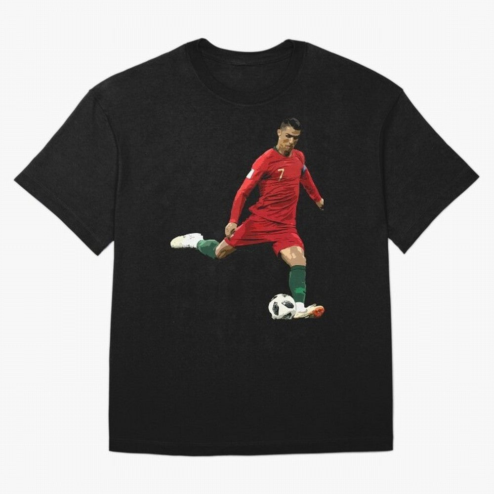 Cristiano Ronaldo Oversized T-Shirt Fuel Your Fan Pride for FIFA World Cup 2026 Connected to CR7, Portugal Energy, Worldwide Fan Energy, Dramatic Goals, Stadium Lights and Championship Celebrations; Great for Watch Parties, Sports Bars, Family