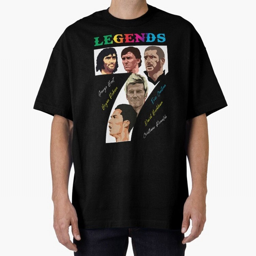 LEGENDS OF FOOTBALL Oversized T-Shirt Turn Up for FIFA World Cup 2026 USA Canada Mexico Spirit, Built around France, Haaland, Champion Mindset, Group Stage Buzz, Knockout Tension and Passionate Fan Culture; Perfect for Fans, Collectors, Family