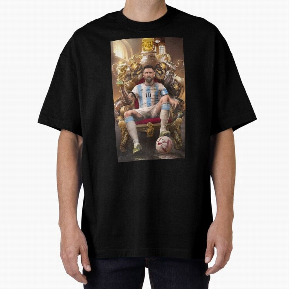 Lionel Messi Oversized T-Shirt Celebrate Supporters United by FIFA World Cup 2026 Group Stage Spirit, Celebrating England, France and Netherlands, Neymar, Haaland and Cristiano Ronaldo, Fan Favorite Moments, National Team Passion, Big Match Drama