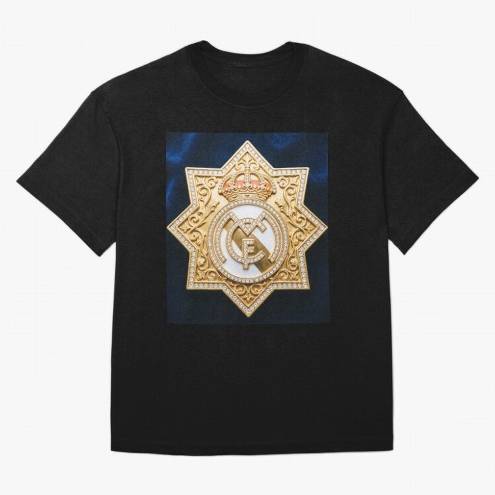 Escudo del Realma Oversized T-Shirt Join the Countdown to Match Day Hype around FIFA World Cup 2026 Group Stage, CR7 and Messi, England and Germany, Soccer Culture, Superstar Moments, National Team Dreams and Competitive Fire; Ideal for Football