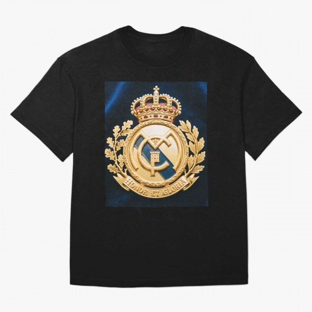 Madrid Honor y Gloria Oversized T-Shirt Celebrate the Stars of Global Football Passion for FIFA World Cup 2026 Group Stage, Driven by CR7 and Messi, Germany, Soccer Culture, Superstar Moments, National Team Dreams and Competitive Fire; Great for