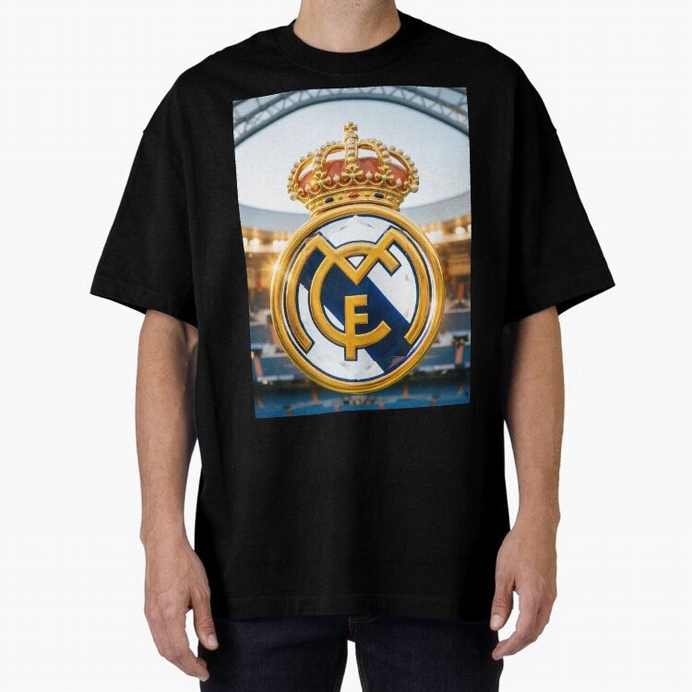 Realeza Madridista Oversized T-Shirt Support Your Favorite Stars during FIFA World Cup 2026 for Fans of Messi, CR7 and Mbappe and England, Bringing Soccer Culture, Superstar Moments, National Team Dreams and Competitive Fire; Made for Collectors