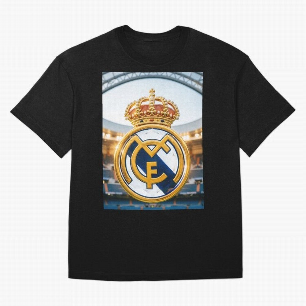 Realeza Madridista Oversized T-Shirt Support Your Favorite Stars during FIFA World Cup 2026 for Fans of Messi, CR7 and Mbappe and England, Bringing Soccer Culture, Superstar Moments, National Team Dreams and Competitive Fire; Made for Collectors