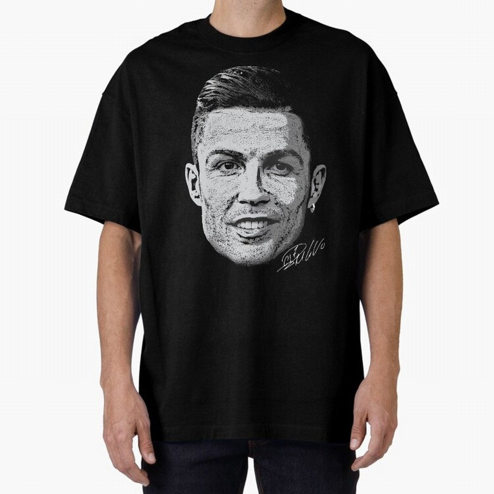 Cristiano Ronaldo Signed Oversized T-Shirt Bring International Match Energy to FIFA World Cup 2026 USA Canada Mexico for Fans of Neymar and Brazil, Portugal and Argentina, Bringing Classic Soccer Heritage, Championship Pressure, Fan Loyalty and