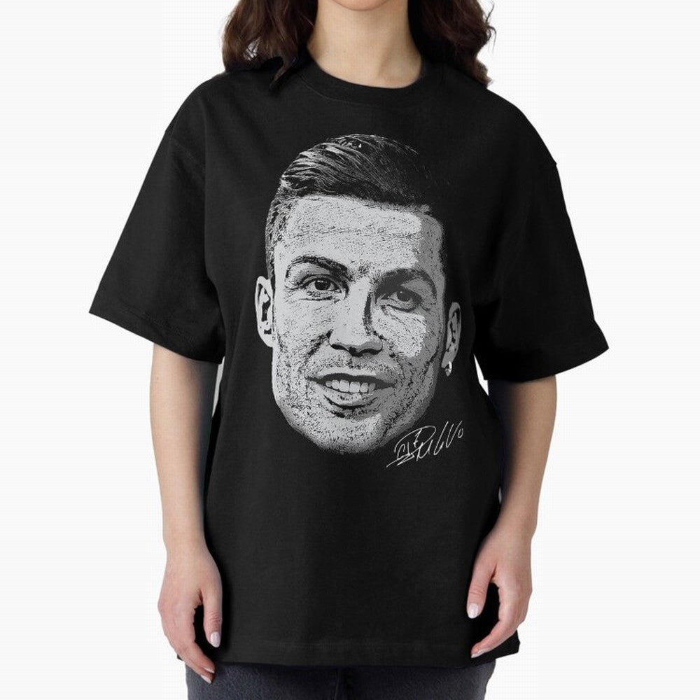 Cristiano Ronaldo Signed Oversized T-Shirt Bring International Match Energy to FIFA World Cup 2026 USA Canada Mexico for Fans of Neymar and Brazil, Portugal and Argentina, Bringing Classic Soccer Heritage, Championship Pressure, Fan Loyalty and