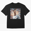Ronaldo Cr7 Cristiano The Goat Artwork Futbol Soccer Oversized T-Shirt Turn Every Weekend Toward FIFA World Cup 2026 Group Stage Filled with CR7, Portugal, Spain and Germany Energy, Champion Mindset, Group Stage Buzz, Knockout Tension and