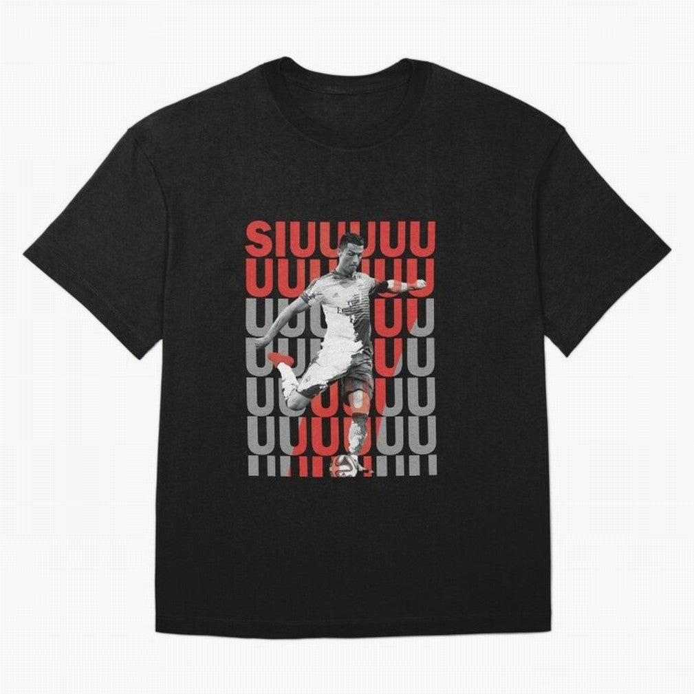 Siuuuuuu Cristiano Ronaldo Oversized T-Shirt Show Passion for the Stars of the FIFA World Cup 2026 Journey through Messi, CR7 and Mbappe Highlights, England Pride, Soccer Culture, Superstar Moments, National Team Dreams and Competitive Fire; Made