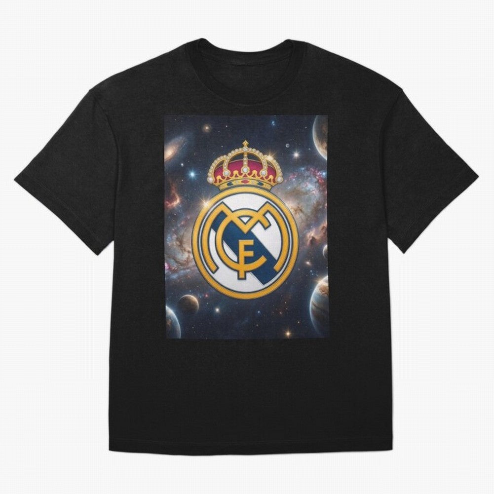 La Galaxia del Real Madrid Oversized T-Shirt Fuel Your Fan Pride for Global Football Passion for FIFA World Cup 2026, with Messi and Cristiano Ronaldo, England and Germany, Supporter Pride, Iconic Celebrations, Legendary Names and Global Match Day