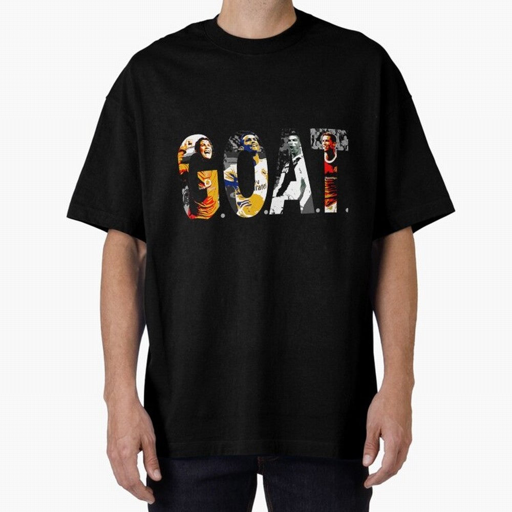 Cristiano Ronaldo Greatest Football Player Of All Time Oversized T-Shirt Follow the Road to the FIFA World Cup 2026 Group Stage Journey through Mbappe Highlights, Argentina and Brazil Pride, Game Day Rituals, Football Legends, Country Pride and the