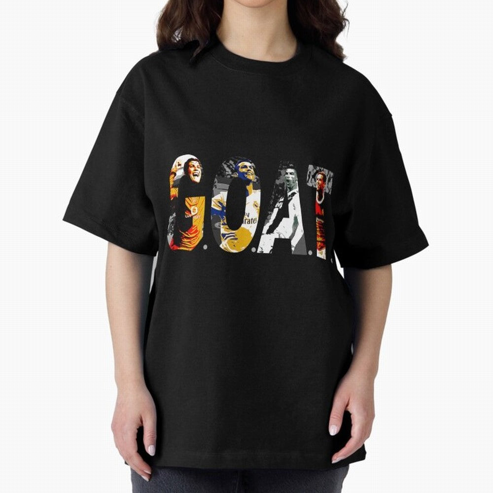 Cristiano Ronaldo Greatest Football Player Of All Time Oversized T-Shirt Follow the Road to the FIFA World Cup 2026 Group Stage Journey through Mbappe Highlights, Argentina and Brazil Pride, Game Day Rituals, Football Legends, Country Pride and the