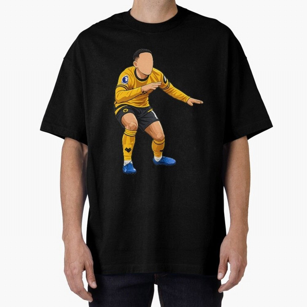 Matheus Cunha Goal Celebration Dance Oversized T-Shirt Celebrate Football Dreams Across FIFA World Cup 2026 Group Stage for Fans of CR7 and Messi and England and Germany, Bringing Global Supporter Spirit, Legendary Goals, National Colors and