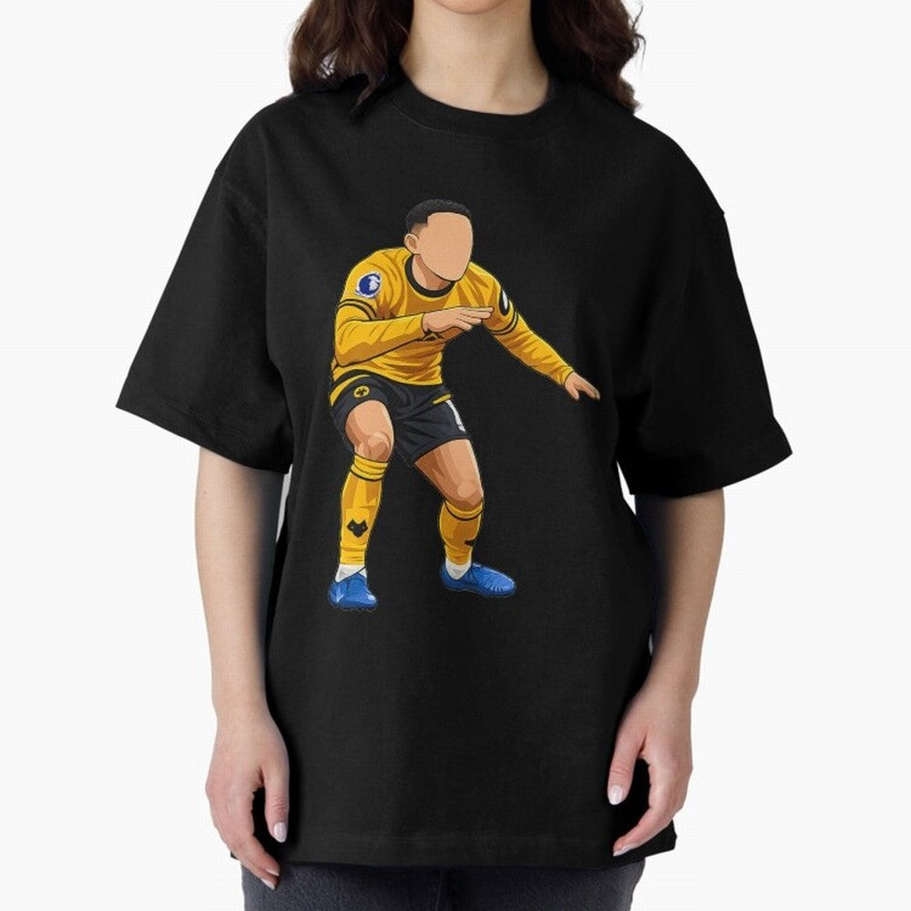 Matheus Cunha Goal Celebration Dance Oversized T-Shirt Celebrate Football Dreams Across FIFA World Cup 2026 Group Stage for Fans of CR7 and Messi and England and Germany, Bringing Global Supporter Spirit, Legendary Goals, National Colors and