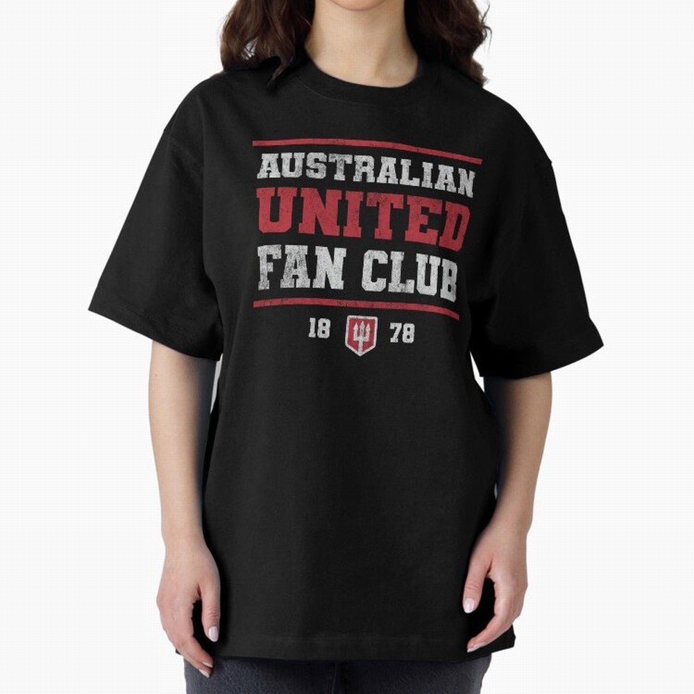Australian United Fan Club Oversized T-Shirt Celebrate the Stars of FIFA World Cup 2026 USA Canada Mexico Spirit, Made for Portugal, Spain and Germany, Neymar, Stadium Memories, Football Loyalty, International Chants and Championship Tradition;
