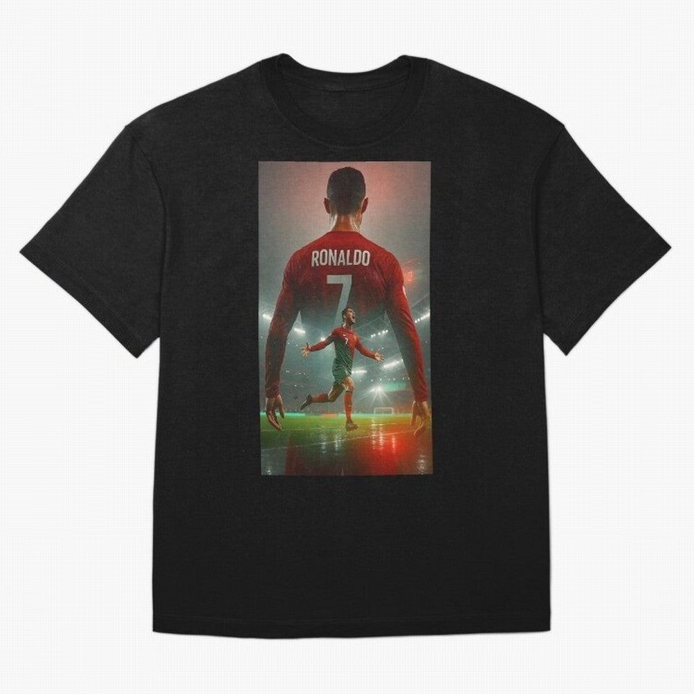Christiano Ronaldo Oversized T-Shirt Relive the Noise and Pride of FIFA World Cup 2026 Driven by Messi, CR7 and Mbappe, Germany Energy, Classic Soccer Heritage, Championship Pressure, Fan Loyalty and International Pride; Great for Supporters Who