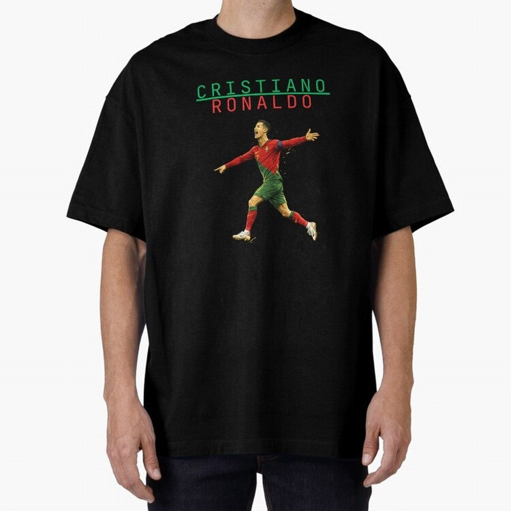 Ronaldo Oversized T-Shirt Celebrate Every Goal in FIFA World Cup 2026 Group Stage Made for Messi, Neymar and Mbappe, Germany Energy, Classic Soccer Heritage, Championship Pressure, Fan Loyalty and International Pride; Created for Match Day Parties,