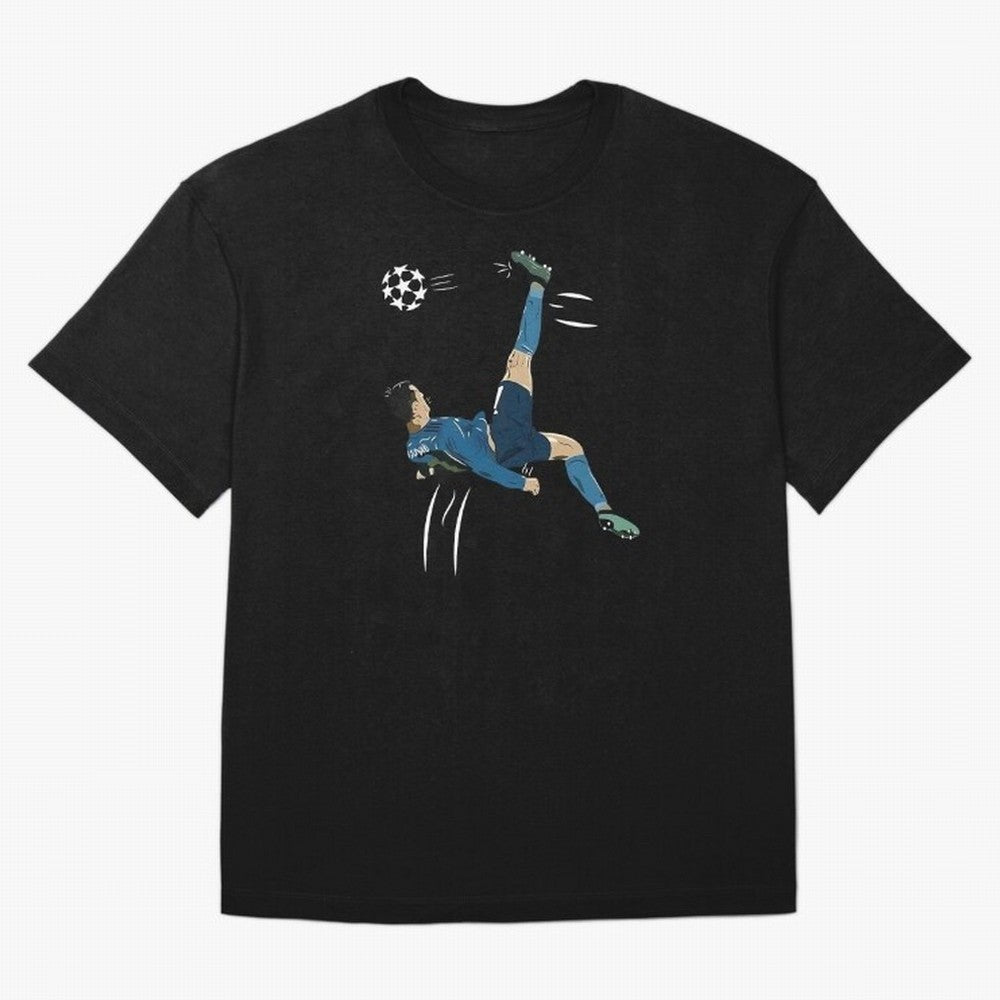Cristiano Ronaldo Bicycle Kick Oversized T-Shirt Celebrate Football Dreams Across the FIFA World Cup 2026 USA Canada Mexico Journey through Mbappe Highlights, Argentina, France and Brazil Pride, Worldwide Fan Energy, Dramatic Goals, Stadium Lights