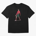 CR7 Celebration Pose Oversized T-Shirt Elevate the FIFA World Cup 2026 Journey through CR7 and Messi Highlights, Argentina and Brazil Pride, Sports Nostalgia, International Competition, Famous Players and Unforgettable Victories; Perfect for