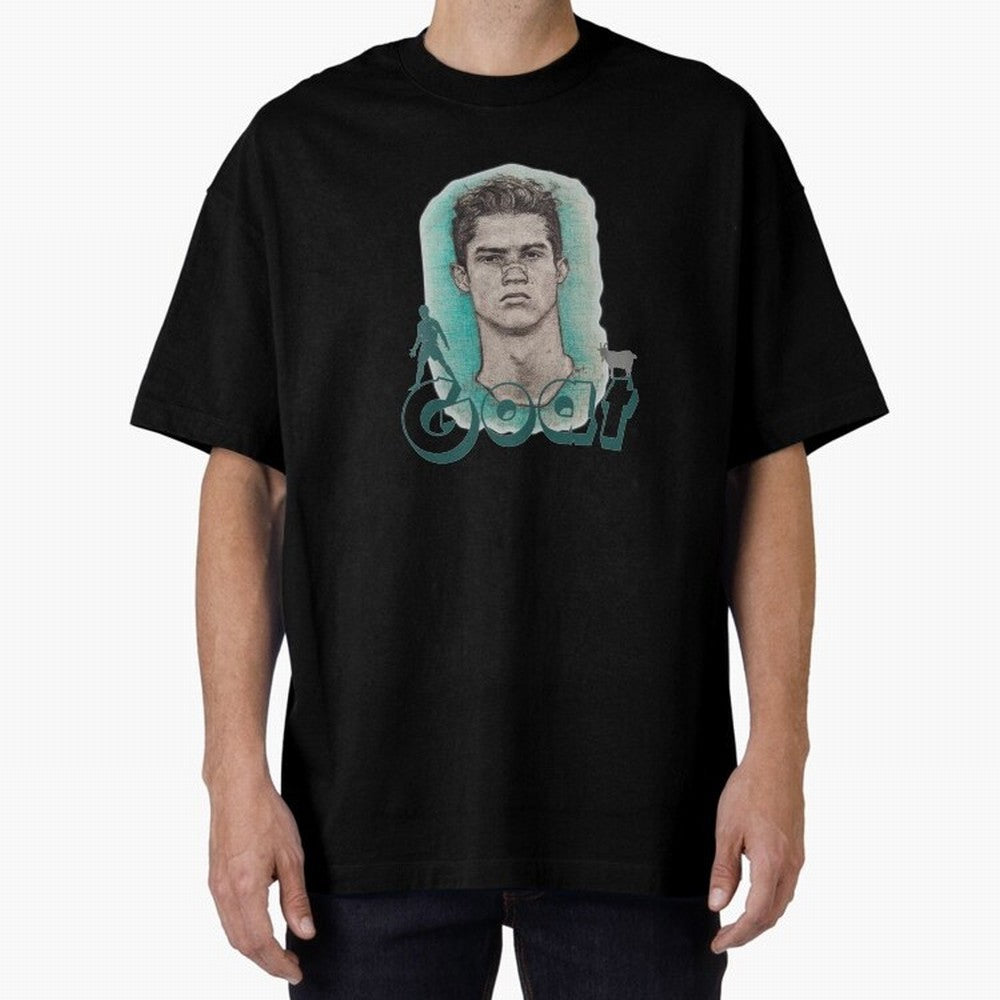 Cristiano Ronaldo - The Goat Oversized T-Shirt Celebrate the Biggest Stage of FIFA World Cup 2026 Group Stage Built around Messi and Cristiano Ronaldo, Brazil Energy, Fan Favorite Moments, National Team Passion, Big Match Drama and Soccer History;