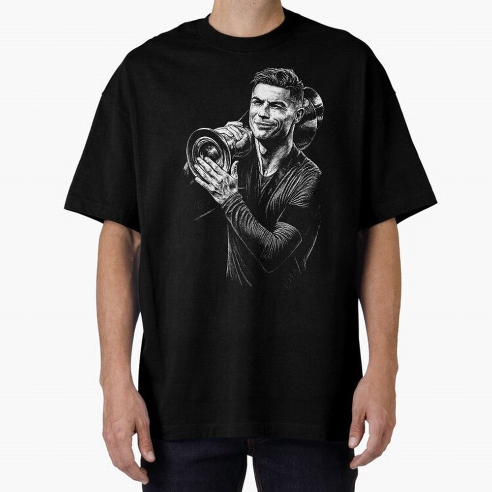 Cristiano Ronaldo Nations League Cup Oversized T-Shirt Make Every Kick Count in FIFA World Cup 2026 Spirit, Featuring England and Germany, Mbappe, Worldwide Fan Energy, Dramatic Goals, Stadium Lights and Championship Celebrations; Perfect for
