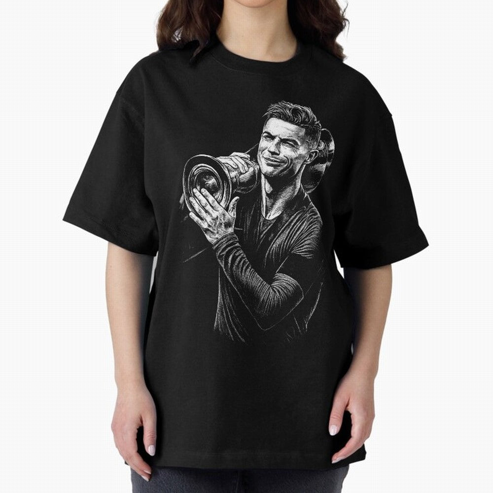 Cristiano Ronaldo Nations League Cup Oversized T-Shirt Make Every Kick Count in FIFA World Cup 2026 Spirit, Featuring England and Germany, Mbappe, Worldwide Fan Energy, Dramatic Goals, Stadium Lights and Championship Celebrations; Perfect for
