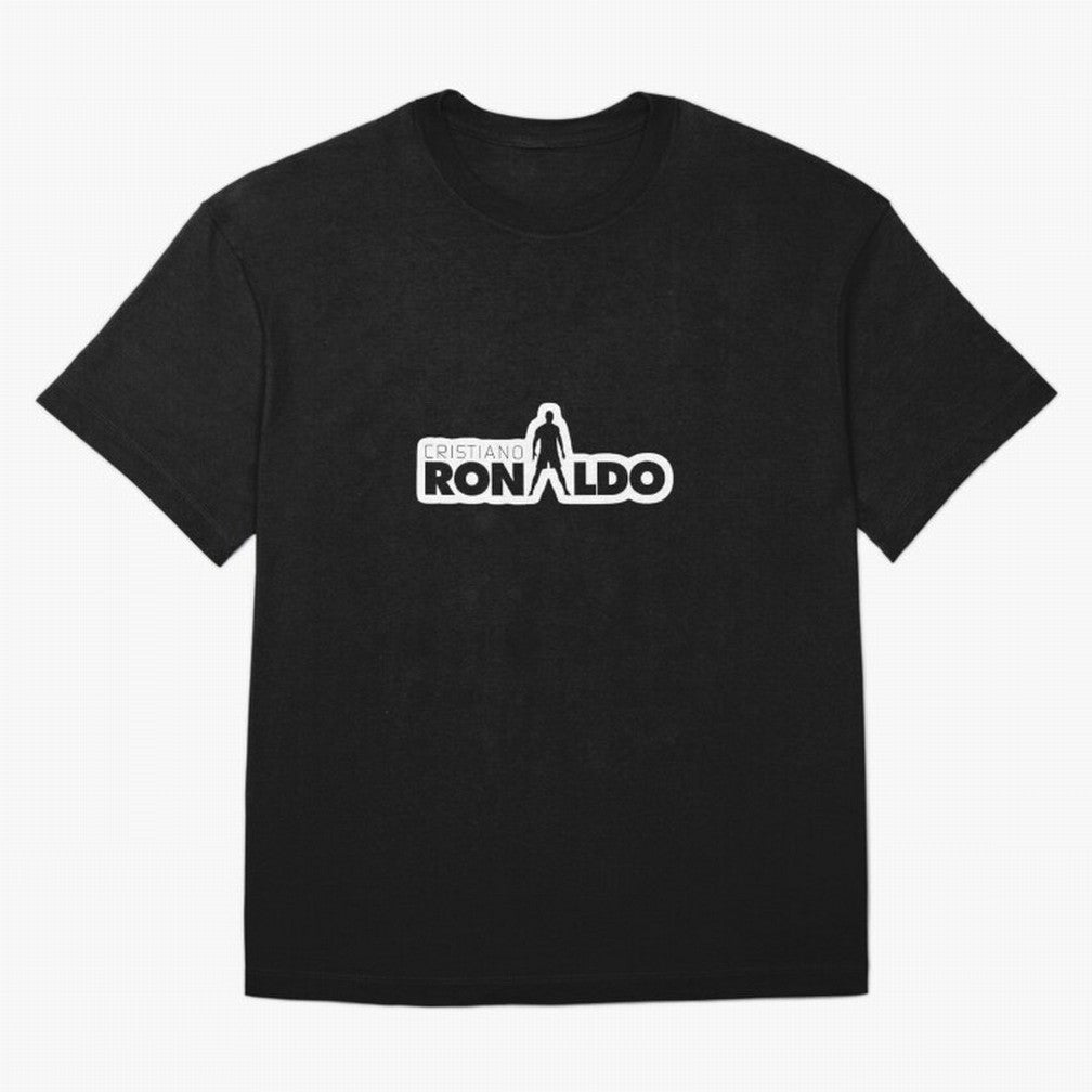 Cristiano Ronaldo Silhouette Typography Design Oversized T-Shirt Bring Stadium Energy to the FIFA World Cup 2026 Group Stage Journey through Messi and Cristiano Ronaldo Highlights, England, France and Netherlands Pride, Fan Favorite Moments,
