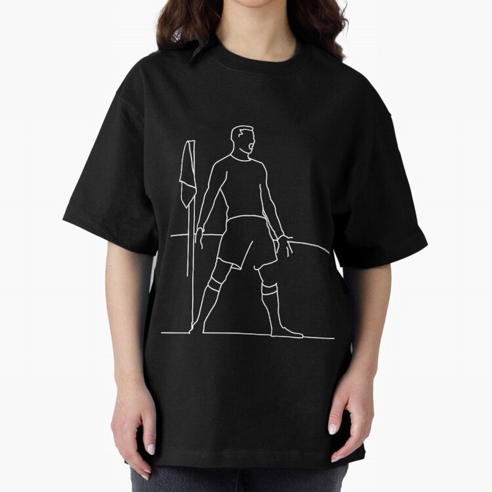 Siuuu! (blck) Oversized T-Shirt Honor FIFA World Cup 2026 USA Canada Mexico Connected to Cristiano Ronaldo, Haaland and CR7, Portugal, Spain and Germany Energy, Game Day Rituals, Football Legends, Country Pride and the Road to the Final; Ideal for