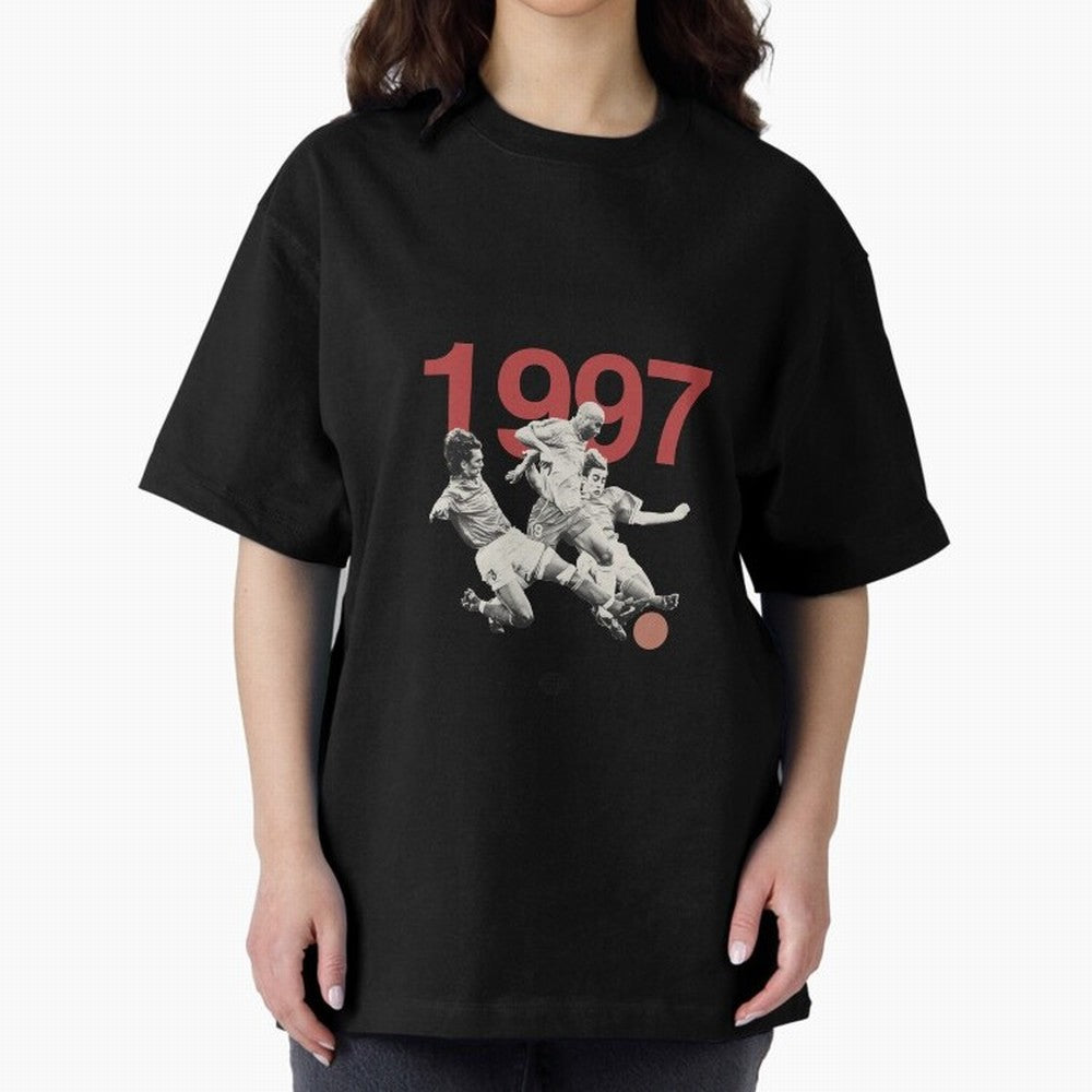 Ronaldo Maldini Cannavaro Tournoi de France 1997 Oversized T-Shirt Celebrate Football Dreams Across FIFA World Cup 2026 Group Stage Celebrating Neymar, Haaland and Cristiano Ronaldo, Brazil, Portugal and Argentina Energy, Football Festival