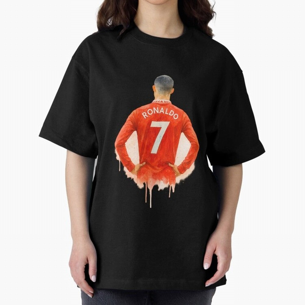 CR7 Cristiano Ronaldo potrait art a powerful moment artwork Oversized T-Shirt Create the FIFA World Cup 2026 Group Stage Journey through Neymar Highlights, Germany Pride, Supporter Pride, Iconic Celebrations, Legendary Names and Global Match Day
