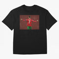 Cristiano Ronaldo portrait painting Oversized T-Shirt Celebrate Fan Culture around FIFA World Cup 2026 USA Canada Mexico Spirit, Celebrating Argentina, Messi, Championship Spirit, Famous Goals, Roaring Crowds and International Football Unity; Great