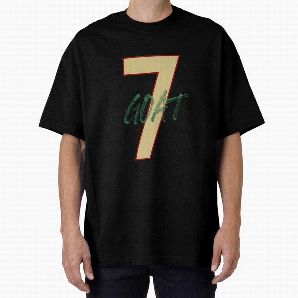 Cristiano Ronaldo 7 GOAT Football Legend Poster Art Oversized T-Shirt Follow the FIFA World Cup 2026 USA Canada Mexico Journey through CR7 Highlights, Spain and Netherlands Pride, Vintage Soccer Flavor, Modern Football Stars, National Flags and
