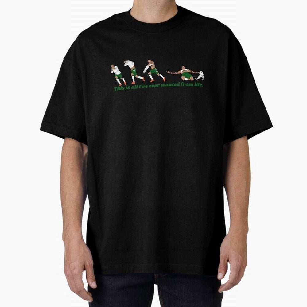 Troy Parrott Ireland Hat Trick Goal Celebration Minimalist Oversized T-Shirt Bring the FIFA World Cup 2026 Group Stage Journey through Messi and Cristiano Ronaldo Highlights, England and Germany Pride, Classic Soccer Heritage, Championship