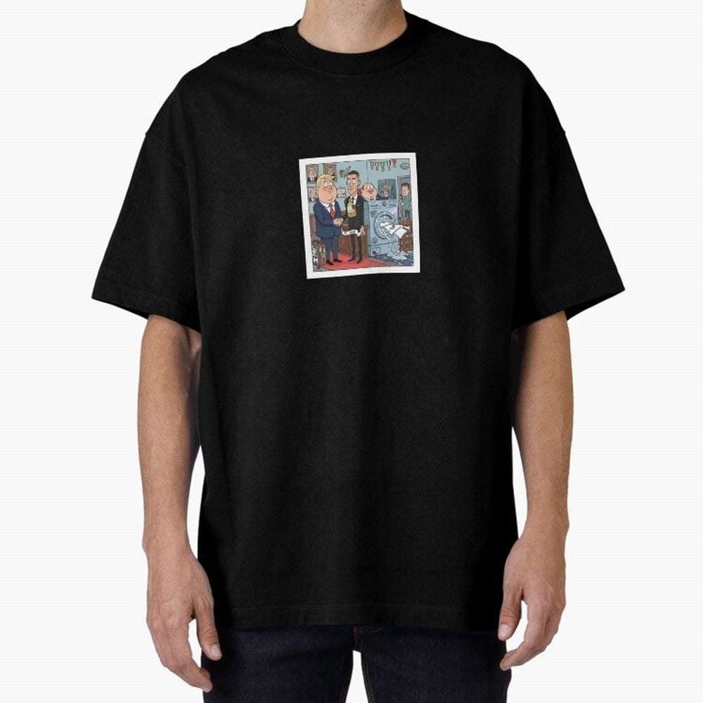 Ronaldo at White House Dinner Oversized T-Shirt Showcase Match Day Hype around FIFA World Cup 2026, Messi and Cristiano Ronaldo, France, Vintage Soccer Flavor, Modern Football Stars, National Flags and Final Night Emotion; Perfect for People Who