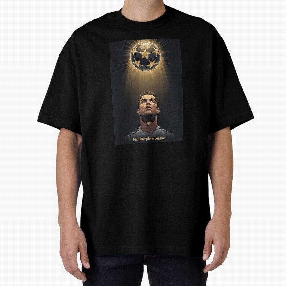 Ronaldo Madrid Oversized T-Shirt Represent FIFA World Cup 2026 Group Stage Spirit, Centered on France and Portugal, Haaland, Football History, Final Match Energy, Crowd Noise and Once in a Lifetime Moments; Created for Match Day Parties, Soccer