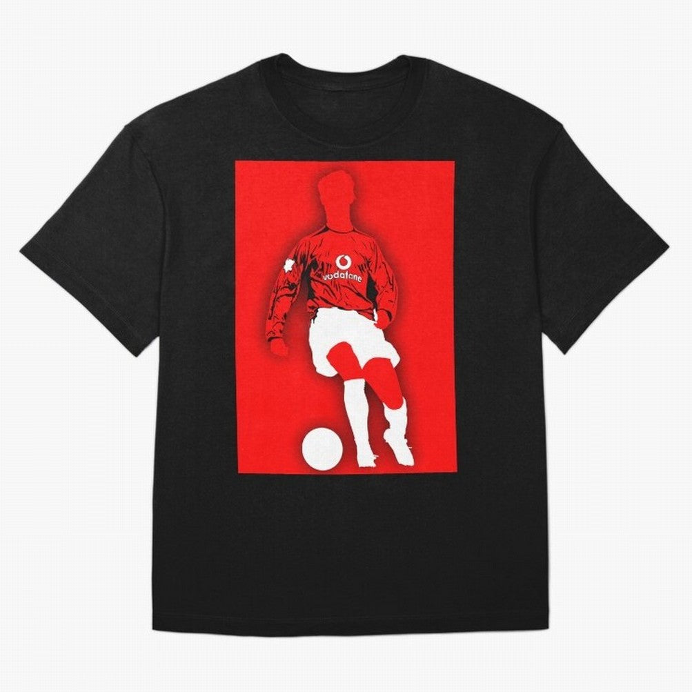 Cristiano Ronaldo Manchester United Silhouette ¨C Legendary Red Devil Artwork by GrizzlyGFX Oversized T-Shirt Celebrate Soccer Greatness during FIFA World Cup 2026 Celebrating Cristiano Ronaldo, Haaland and CR7, Argentina, France and Brazil Energy,
