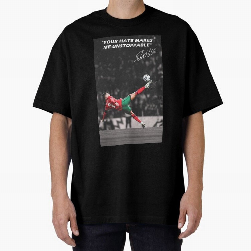Cristiano Ronaldo Inspiration Oversized T-Shirt Show Match Day Excitement for FIFA World Cup 2026 Group Stage Spirit, Highlighting Argentina and Brazil, Messi, Neymar and Mbappe, Match Day Excitement, Supporter Culture, Golden Goals and Global