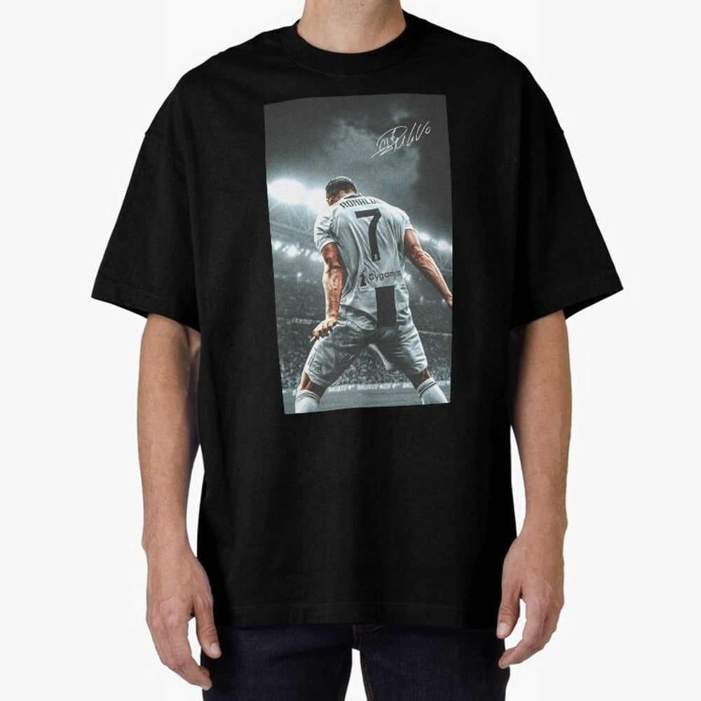Cristiano Ronaldo Celebration Oversized T-Shirt Celebrate the Stars of Global Football Passion for FIFA World Cup 2026 USA Canada Mexico, with Neymar, Argentina, Goal Celebration Energy, Supporter Heritage, Football Icons and Worldwide Tournament