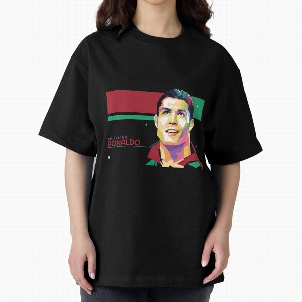 Cristiano Ronaldo ¨C Legendary Football Star & GOAT Artwork Oversized T-Shirt Build Match Day Hype around FIFA World Cup 2026 USA Canada Mexico, CR7 and Messi, Portugal, Football Passion, Legendary Performances, Festival Vibes and Supporter