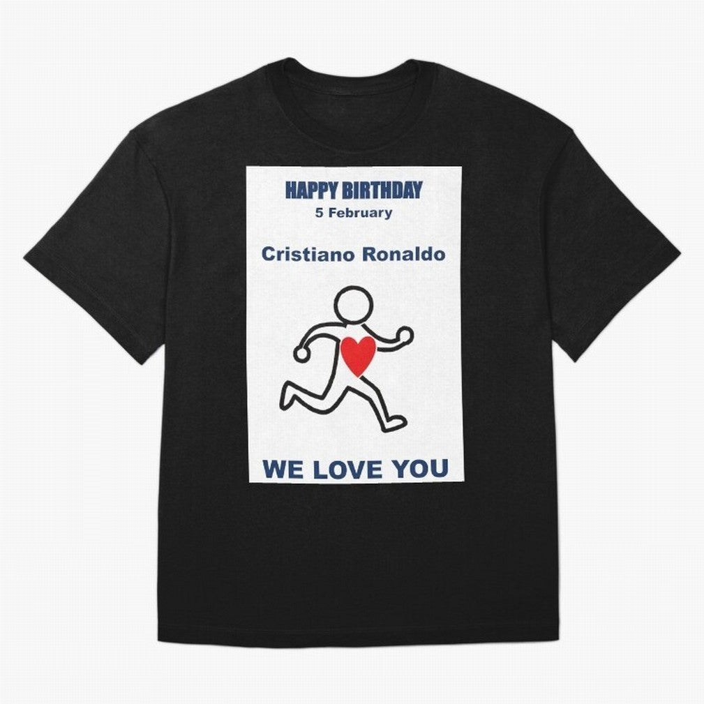 Tribute to Cristiano Ronaldo ¡ª 5 February Oversized T-Shirt Support Iconic Players in Match Day Hype around FIFA World Cup 2026 Group Stage, Haaland and Mbappe, Argentina and Brazil, Stadium Memories, Football Loyalty, International Chants and