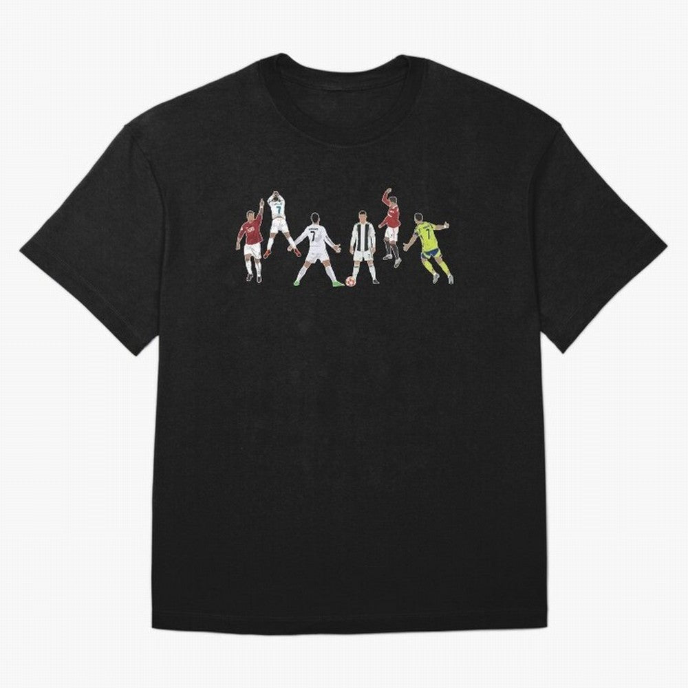 Ronaldo Forever Minimalist Career Goal Celebrations Oversized T-Shirt Follow the Road to FIFA World Cup 2026 Group Stage Built around Haaland, Portugal Energy, Sports Nostalgia, International Competition, Famous Players and Unforgettable Victories;