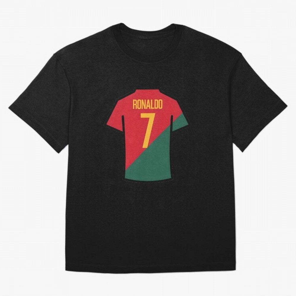 Ronaldo Portugal Jersey Oversized T-Shirt Share FIFA World Cup 2026 for Fans of Neymar, Haaland and Cristiano Ronaldo and Brazil, Portugal and Argentina, Bringing Game Day Rituals, Football Legends, Country Pride and the Road to the Final; Great
